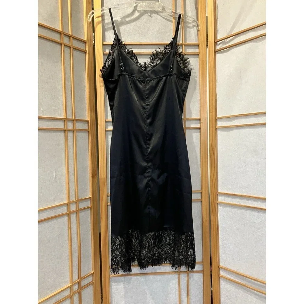 Black Lace Slip Dress by Finesse, Medium, Evening Cocktail, weighted